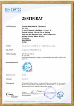 DIN-Gepruft Industrial
Compostable Certification
from DIN CERTCO (Germany)