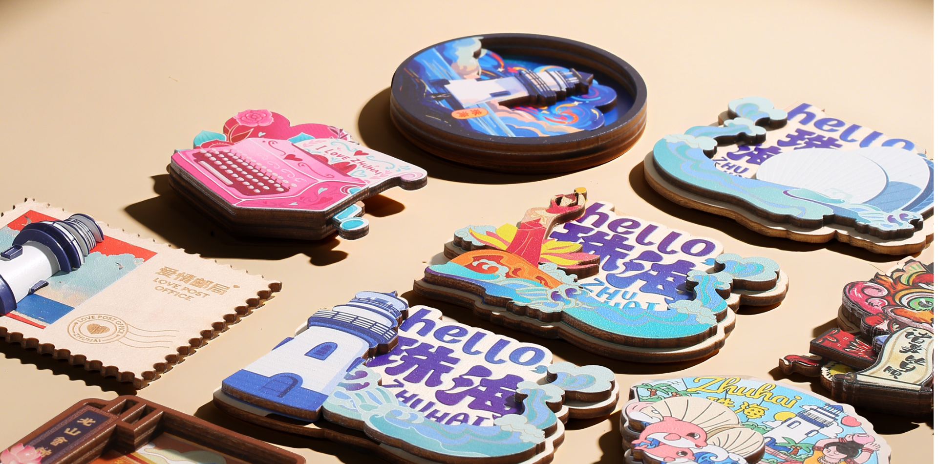 碳中和木制冰箱贴系列